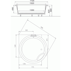 Royal Corner badekar